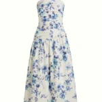 Vestido Capri - Celeste Floreado